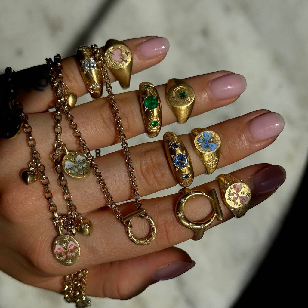 Stainless Steel Adjustable Barroco Rings