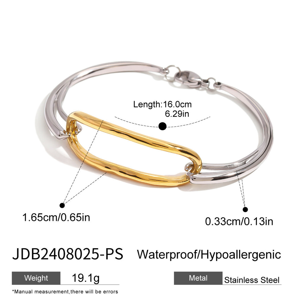 Color Matching Stainless Steel Bracelet