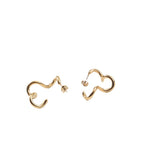 Stainless Steel Twist Earrings