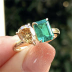 Double Stone Zircon Ring