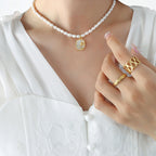 Water Pearl Chain Necklace