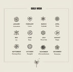 Customized Birthday Flower Necklace