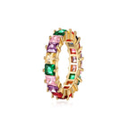 Colorful Zircon ring