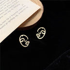 Hollow Portrait Earrings