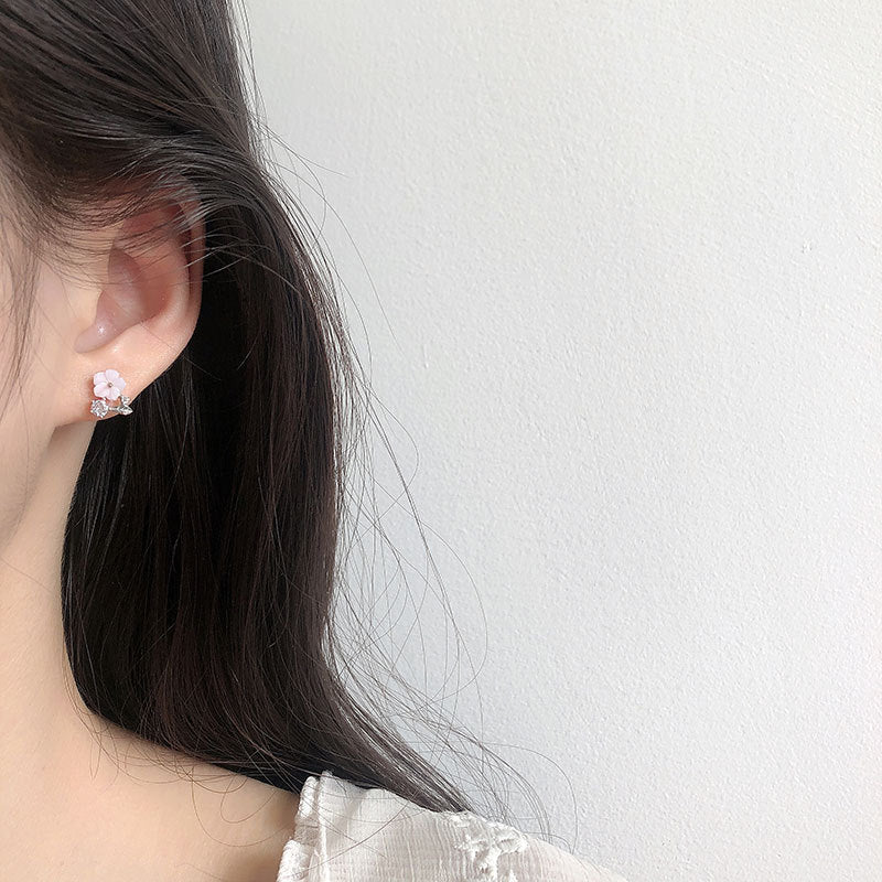 Sterling Silver Floral Earrings