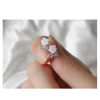 Sterling Silver Floral Earrings