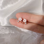 Sterling Silver Floral Earrings