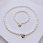 Natural Pearl Flower Chain Necklace