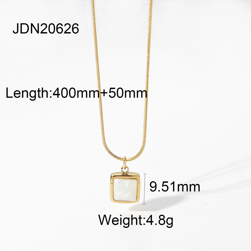 Gold Plated Square 14K Necklace