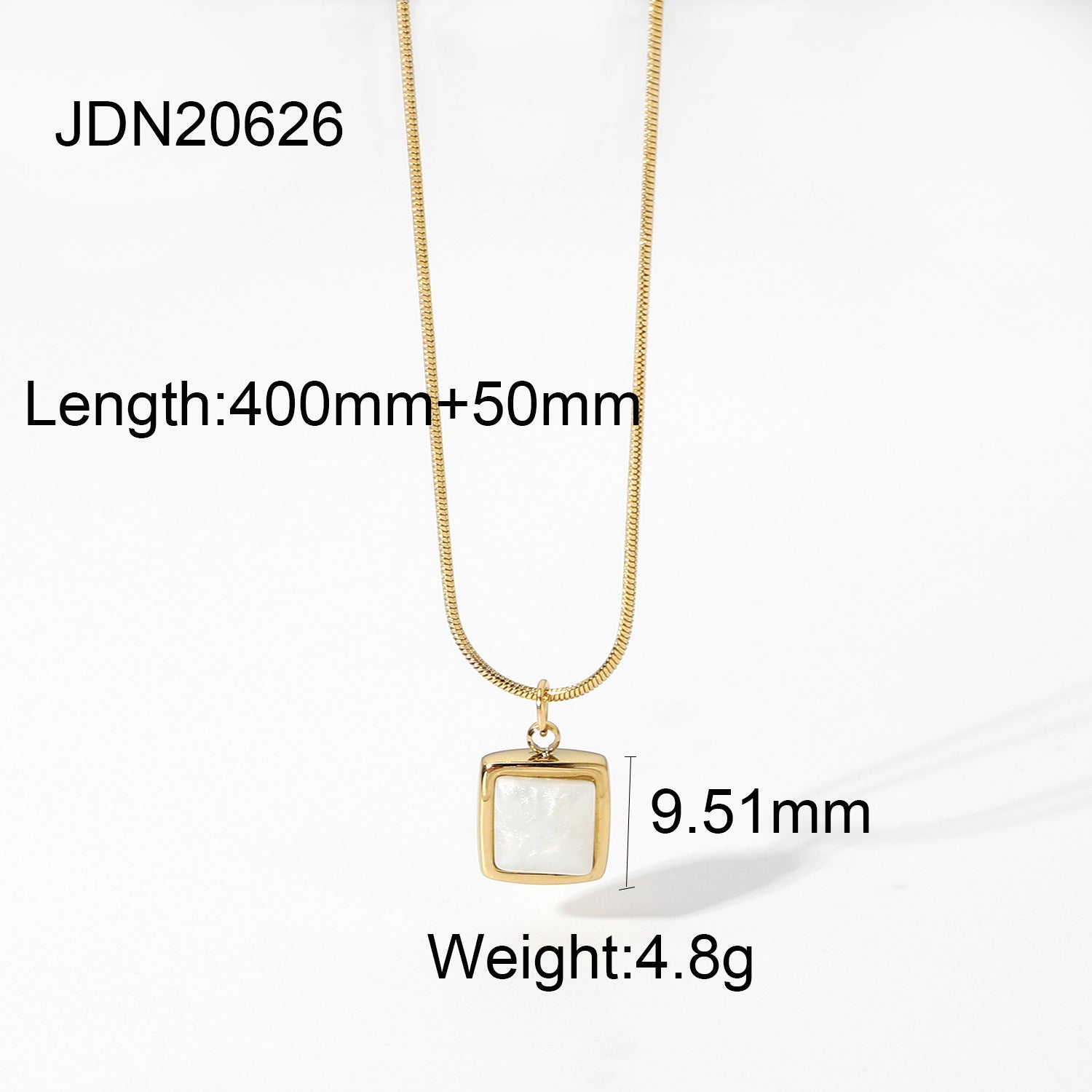 Gold Plated Square 14K Necklace