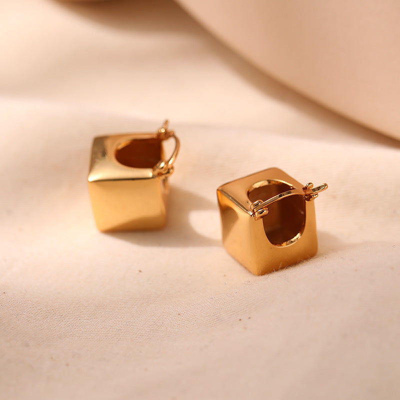Geometric Square Earring