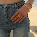 18K Gold Flower Ring