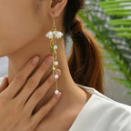 Tulip Long Tassel Earrings