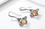 Sterling Silver Bee Earrings