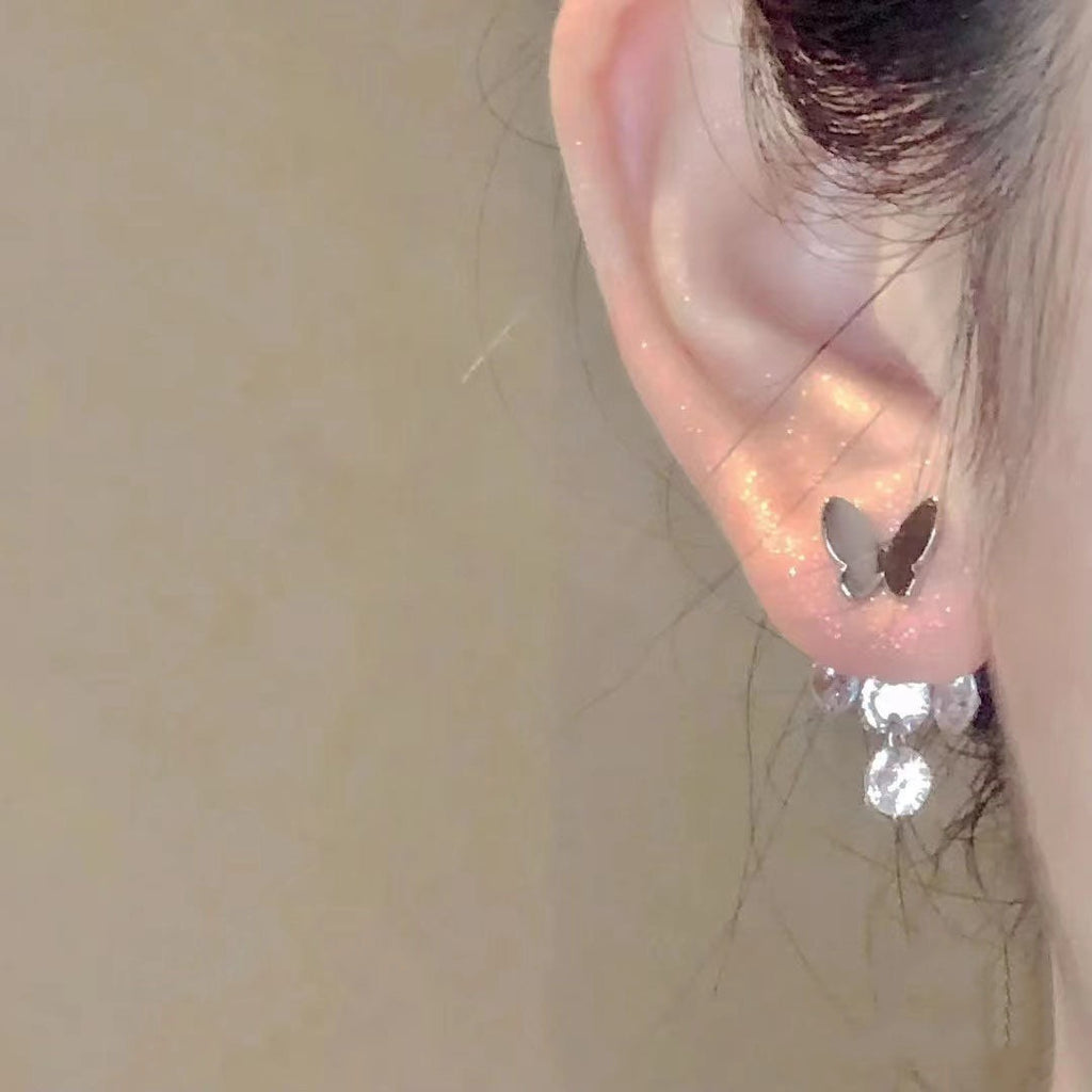 Fairy Gold Butterfly Earrings