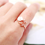 Shell Flower Branch Ring