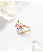 Hibiscus Dragonfly Ring