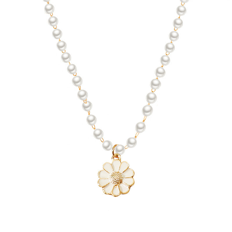 Spring Pearl Flower Pendant