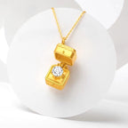 Gift Box Pendant Necklace