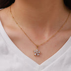Crystal Flower Necklace