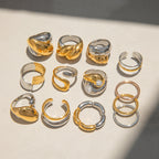 Dual-Metal Ring Collection