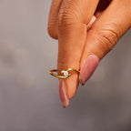 Solitaire Glossy Ring