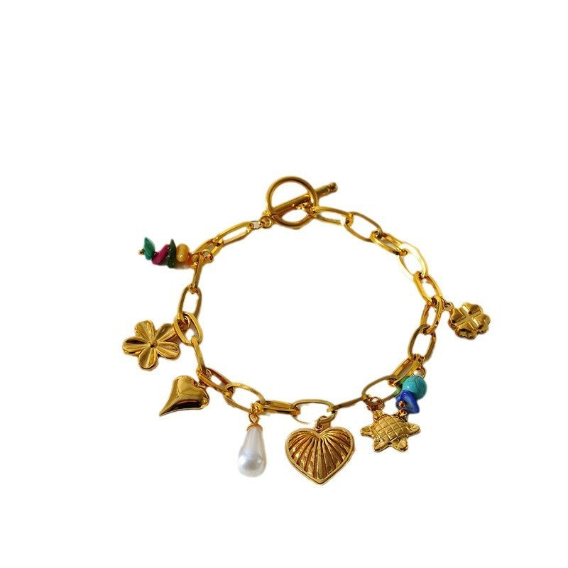 Flower Love Heart Pendant