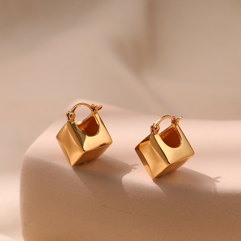 Geometric Square Earring
