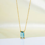 Stainless Steel Zircon Necklace