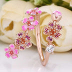 Flower Petal Pink Ring
