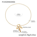 Stainless Steel Fish Pendant Necklace