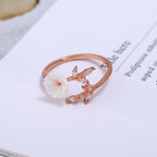 Shell Flower Branch Ring