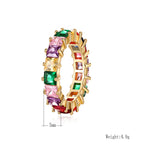 Colorful Zircon ring