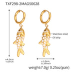 Stainless Steel Fish Pendant Necklace