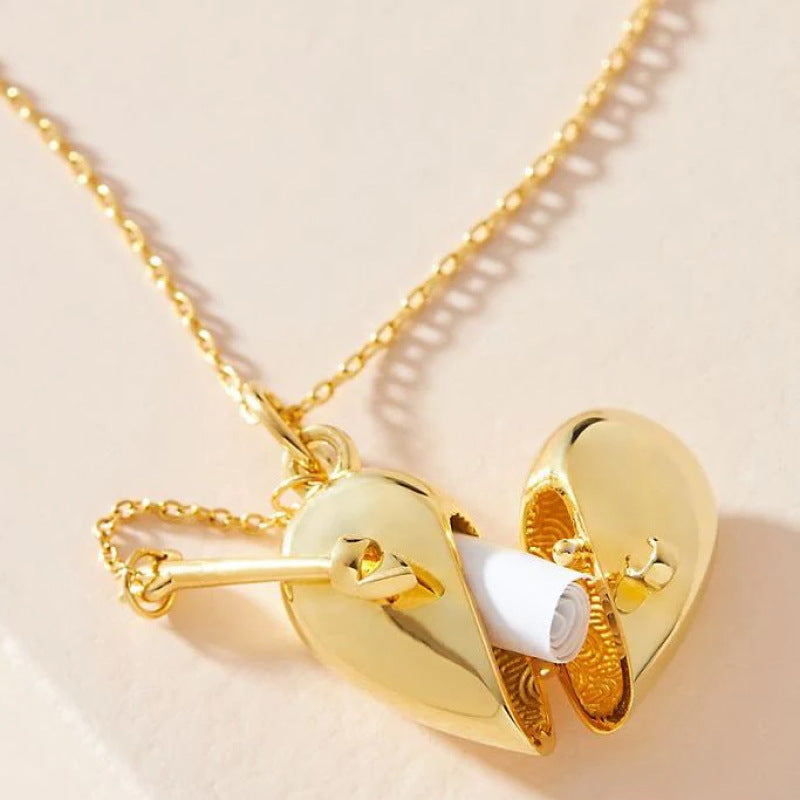 Heart Photo Box Pendant Necklace