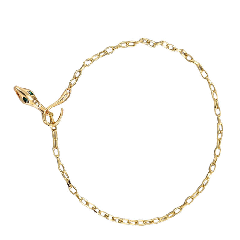 Snake Head Chain Necklace