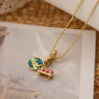 Gold Plated Travel Necklace