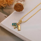 Gold Plated Travel Necklace