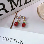 Strawberry Flower Earrings