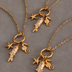 Stainless Steel Fish Pendant Necklace