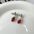 Strawberry Flower Earrings