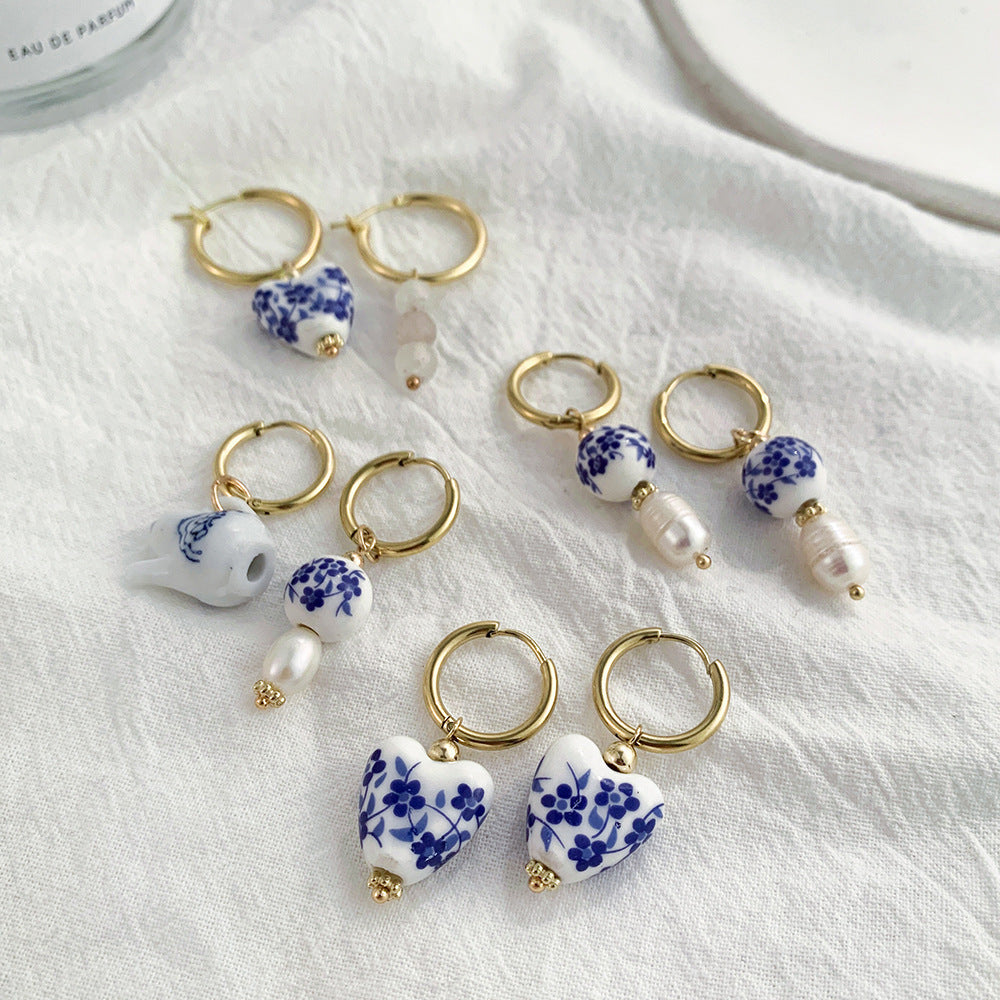 Porcelain Portuguese  Earrings
