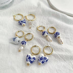 Porcelain Portuguese  Earrings