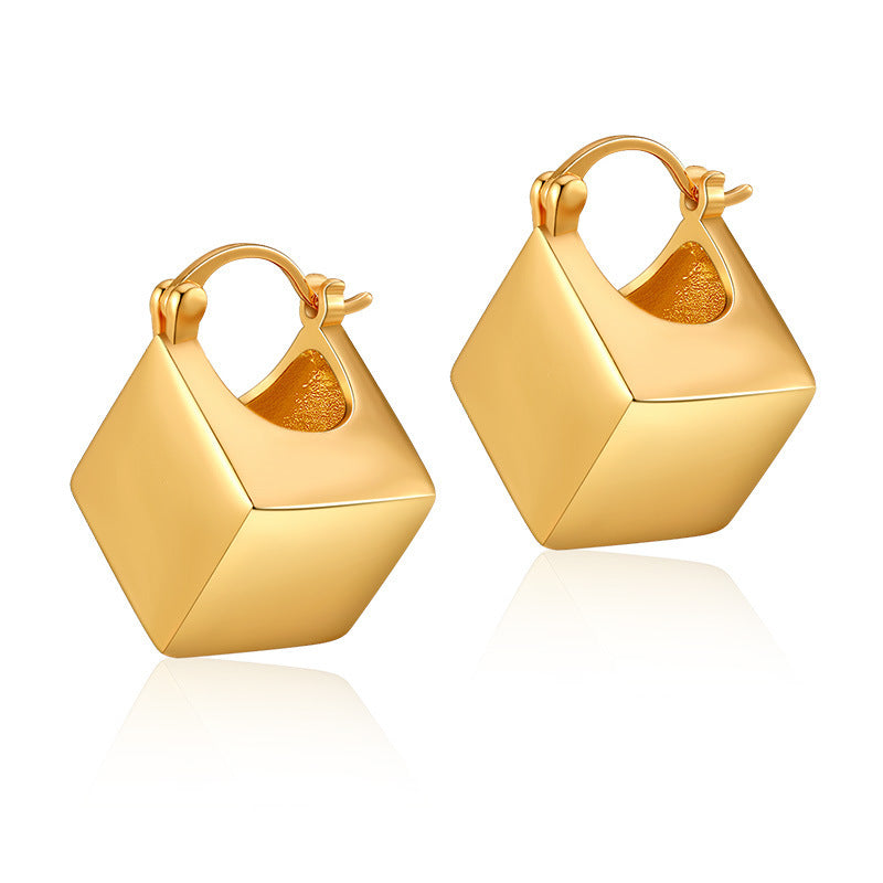 Geometric Square Earring