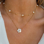 Peach Blossom Flower Necklace