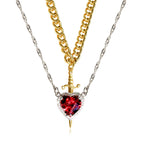 Arrow & The Heart Necklace Set