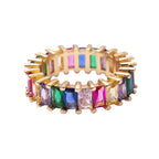 Colorful Zircon ring