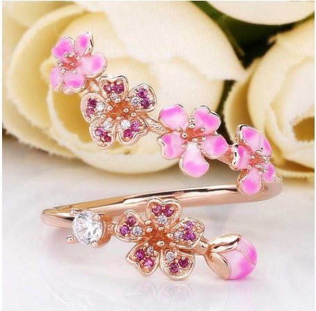 Flower Petal Pink Ring