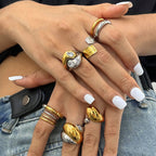 Dual-Metal Ring Collection