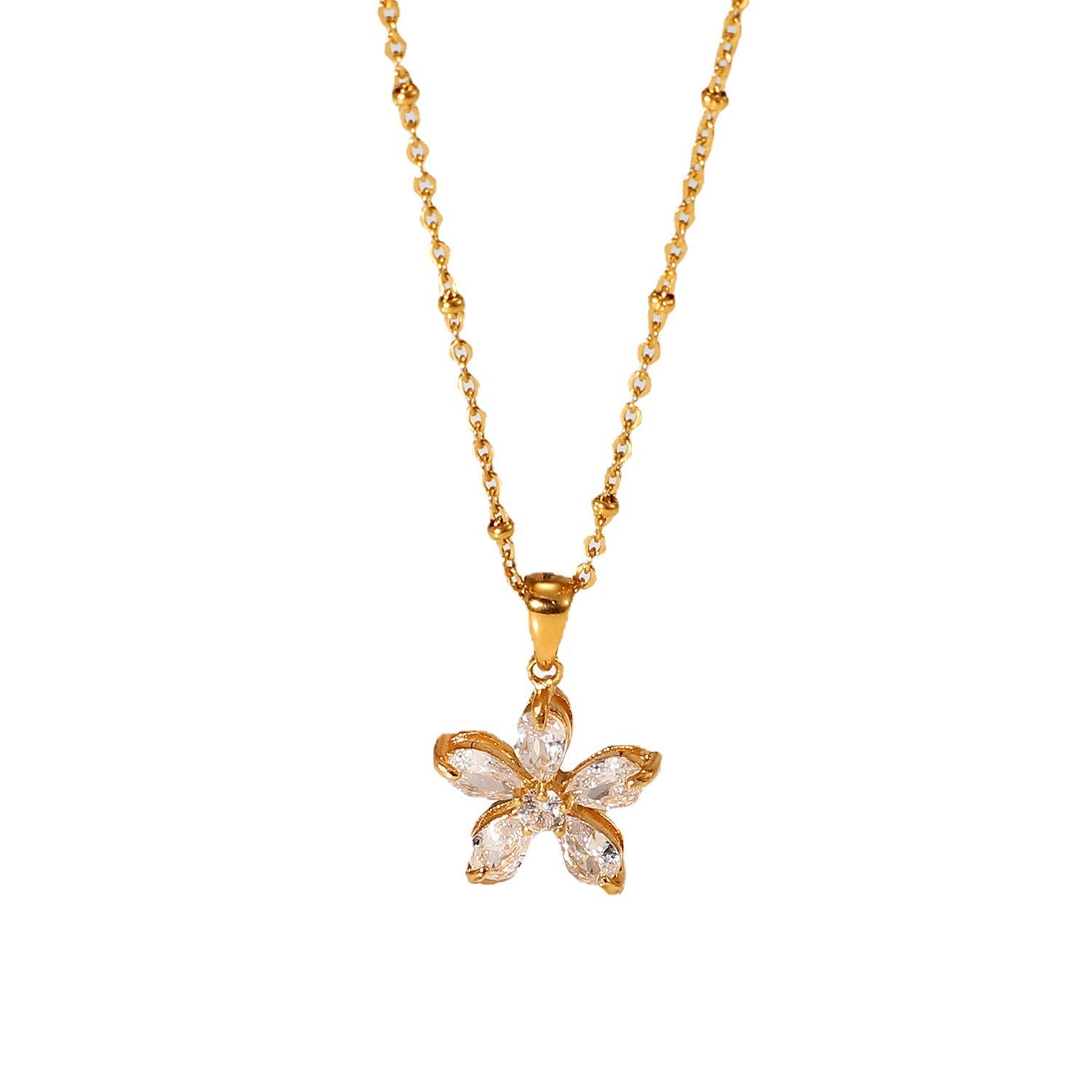 Crystal Flower Necklace
